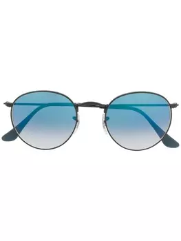 Ray-Ban солнцезащитные очки в круглой оправе, синий