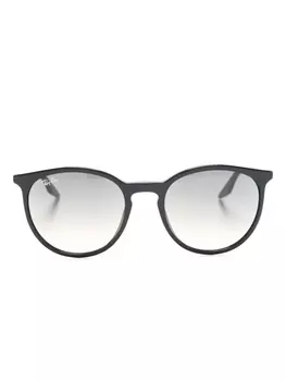 Ray-Ban солнцезащитные очки в круглой оправе, черный