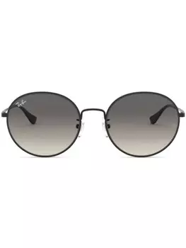 Ray-Ban солнцезащитные очки в круглой оправе, черный