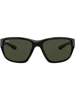 Ray-Ban солнцезащитные очки в квадратной оправе, черный