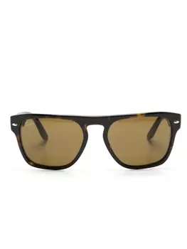 Ray-Ban солнцезащитные очки в квадратной оправе, коричневый