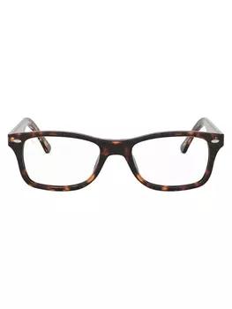Ray-Ban солнцезащитные очки в квадратной оправе, коричневый