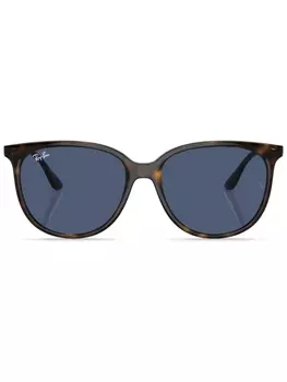 Ray-Ban солнцезащитные очки в квадратной оправе черепаховой расцветки, зеленый