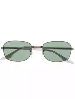 Ray-Ban солнцезащитные очки в квадратной оправе, серый