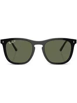 Ray-Ban солнцезащитные очки в квадратной оправе, черный