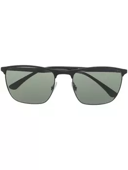 Ray-Ban солнцезащитные очки в квадратной оправе, серый