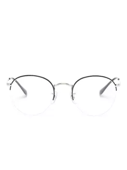 Ray-Ban солнцезащитные очки в овальной оправе, серебряный