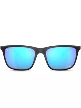 Ray-Ban солнцезащитные очки в прямоугольной оправе, черный