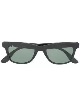 Ray-Ban солнцезащитные очки в прямоугольной оправе, черный