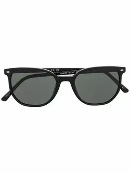Ray-Ban солнцезащитные очки в прямоугольной оправе, черный