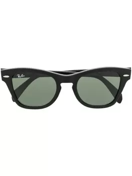 Ray-Ban солнцезащитные очки в прямоугольной оправе, черный