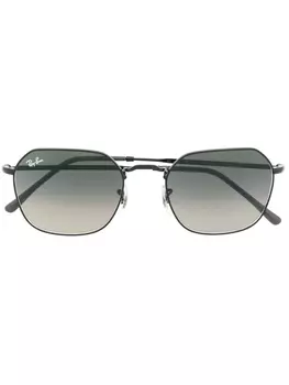 Ray-Ban солнцезащитные очки в шестиугольной оправе, черный