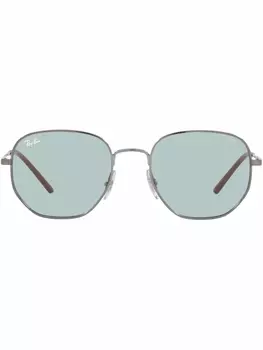 Ray-Ban солнцезащитные очки в шестиугольной оправе, серый