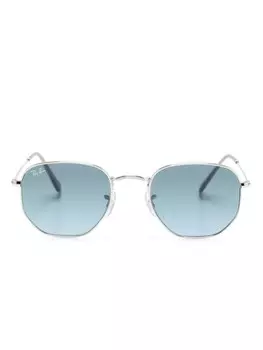 Ray-Ban солнцезащитные очки в шестиугольной оправе, серый