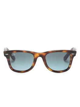 Ray-Ban солнцезащитные очки Wayfarer Ease в квадратной оправе, коричневый