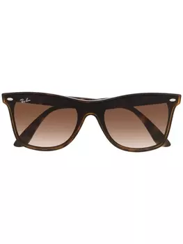 Ray-Ban солнцезащитные очки Wayfarer, коричневый