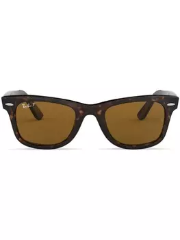 Ray-Ban солнцезащитные очки Wayfarer, коричневый