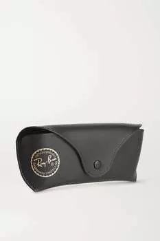 RAY-BAN солнцезащитные очки Wayfarer в квадратной оправе из ацетата, черный