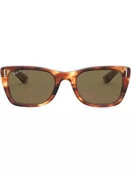 Ray-Ban солнцезащитные очки Wayfarer в оправе черепаховой расцветки, коричневый