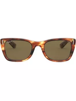 Ray-Ban солнцезащитные очки Wayfarer в оправе черепаховой расцветки, коричневый