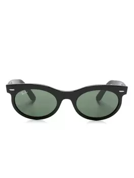 Ray-Ban солнцезащитные очки Wayfarer в овальной оправе, черный