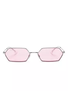 Ray-Ban солнцезащитные очки Yevi в геометричной оправе, серебристый