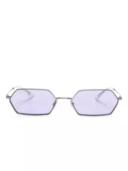 Ray-Ban солнцезащитные очки Yevi в геометричной оправе, серебряный