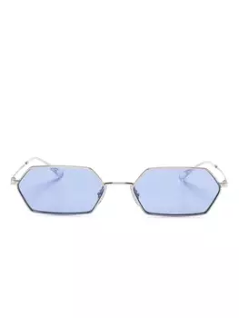 Ray-Ban солнцезащитные очки Yevi в геометричной оправе, серебряный