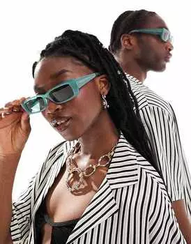 Ray-Ban – Teru – Прямоугольные зеленые солнцезащитные очки