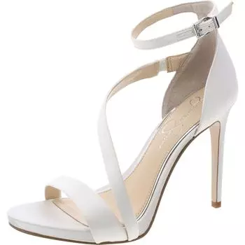Rayli 2 женские атласные туфли с ремешком на щиколотке Jessica Simpson, цвет white matte satin