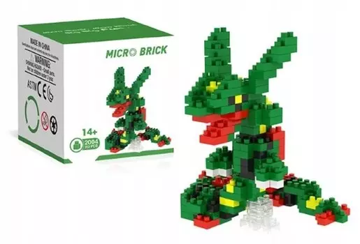 RAYQUANZA Фигурка Строительные блоки POKEMON Go BOX Set Pokemon from PL Inna marka