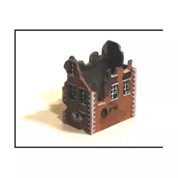 Разбомбленный таунхаус в двух заливах, Terrain Maker Pewter Buildings & Books