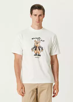 Раздаточная футболка с принтом Domrebel, белый