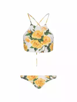 Раздельный купальник с принтом Dolce&Gabbana, мультиколор