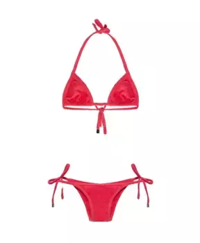 Раздельный купальник The Attico, красный