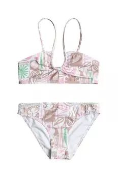 Раздельный купальник Totally Iconic Roxy, фиолетовый