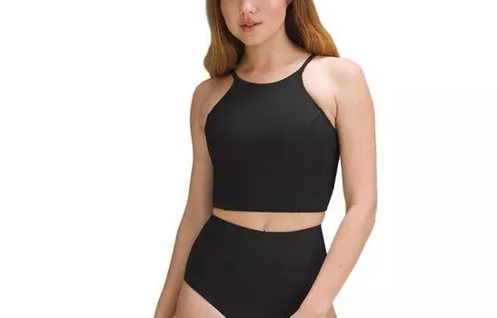 Раздельный купальник в рубчик для женщин Lululemon, Bluefin Tuna