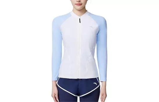 Раздельный купальник женский, чисто белый/светло-голубой Anta