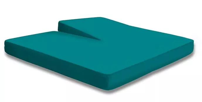 Разделенный топпер на подкладке простыня бирюзовый 180х200 - 200х200 см плотный трикотаж хлопок One-Home