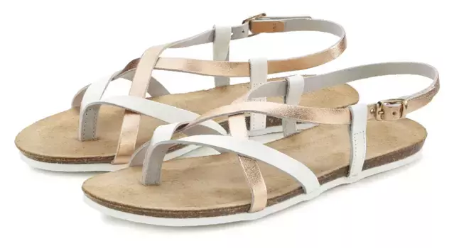 Разделитель для пальцев Vivance, сандалии, сандалии, летняя обувь из качественной кожи, цвет Rose