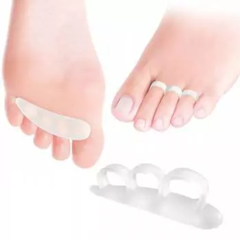 Разделительная левая белая гелевая подушечка с кольцами на пальцах, размер M/L CB193S TecniWork