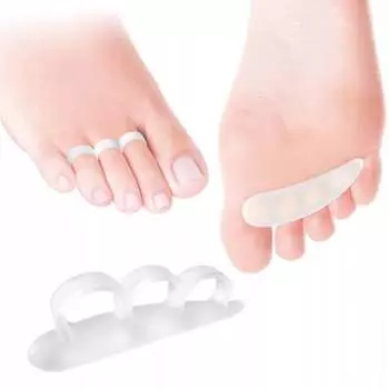 Разделительная правая белая гелевая подушечка с кольцами на пальцах, размер M/L CB192S TecniWork