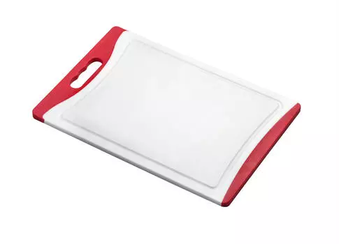 Разделочная доска пластик Justinus, красный/белый