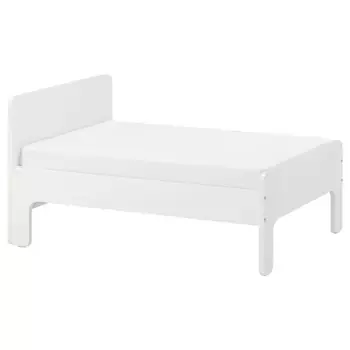 Раздвижная кровать, белая, 80x200 см, SLKT/LURY IKEA