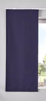 Раздвижная штора Blackout »NewYork« ВxШ 145x60 см, старая розовая панель, штора на тележке, непрозрачная термораздвижная штора, 202020680 Astek, синий