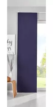 Раздвижная штора Blackout »NewYork« ВxШ 225x60 см, старая розовая панель, штора на тележке, непрозрачная термораздвижная штора, 202020680 Astek, синий