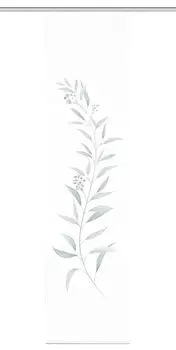 Раздвижная штора CELSO из переработанного полиэстера, 245x60 см, 3D-вид, усик растения HOME in green, зеленый