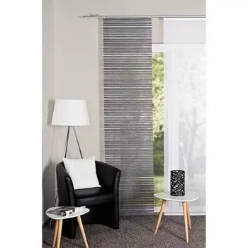 Раздвижная штора Home Wohnideen Folke, 245 см, черный