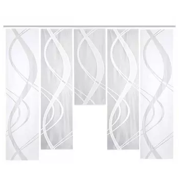 Раздвижная штора Home Wohnideen Tibasi (5 шт), 145 см, белый