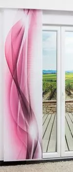 Раздвижная штора Lysel Abstractia красного цвета, размер (Ш x В) 60см x 245см, красный